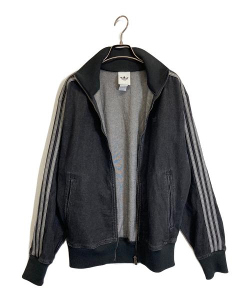 adidas（アディダス）adidas (アディダス) デニム ファイヤーバード トラックトップ ブラック サイズ:Sの古着・服飾アイテム