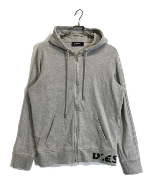 DIESEL（ディーゼル）DIESEL (ディーゼル) ジップパーカー グレー サイズ:Mの古着・服飾アイテム
