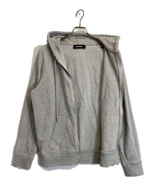 DIESEL（ディーゼル）DIESEL (ディーゼル) ジップパーカー グレー サイズ:Mの古着・服飾アイテム