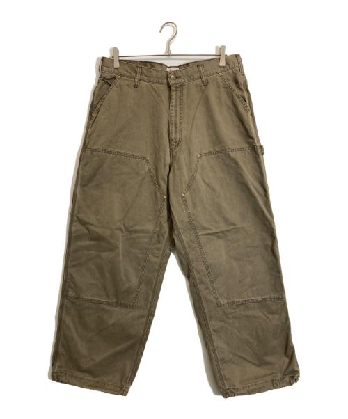 BEAMS JAPAN（ビームスジャパン）BEAMS JAPAN (ビームスジャパン) ダブルニー ペインター パンツ ベージュ サイズ:Lの古着・服飾アイテム