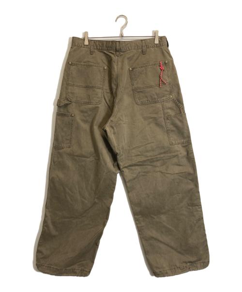 BEAMS JAPAN（ビームスジャパン）BEAMS JAPAN (ビームスジャパン) ダブルニー ペインター パンツ ベージュ サイズ:Lの古着・服飾アイテム