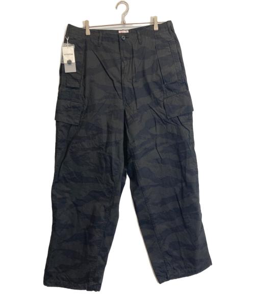 BEAMS JAPAN（ビームスジャパン）BEAMS JAPAN (ビームスジャパン) カモ カーゴパンツ ブラック サイズ:Lの古着・服飾アイテム