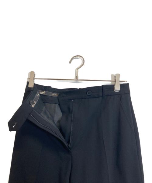 HERMES（エルメス）HERMES (エルメス) スラックス ブラック サイズ:42の古着・服飾アイテム