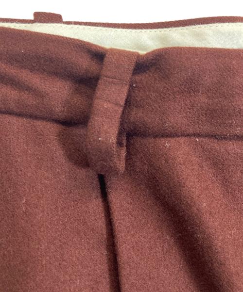 HERMES（エルメス）HERMES (エルメス) ウールスラックス ワインレッド サイズ:40の古着・服飾アイテム