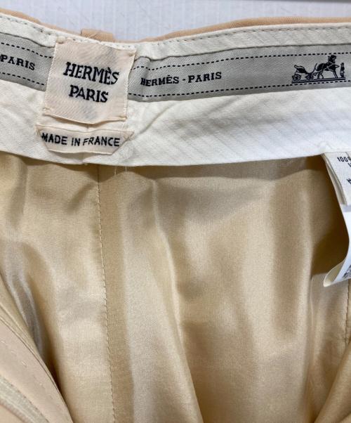 HERMES（エルメス）HERMES (エルメス) スラックス ベージュ サイズ:42の古着・服飾アイテム