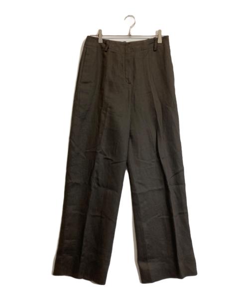 HERMES（エルメス）HERMES (エルメス) リネンスラックス ブラウン サイズ:40の古着・服飾アイテム