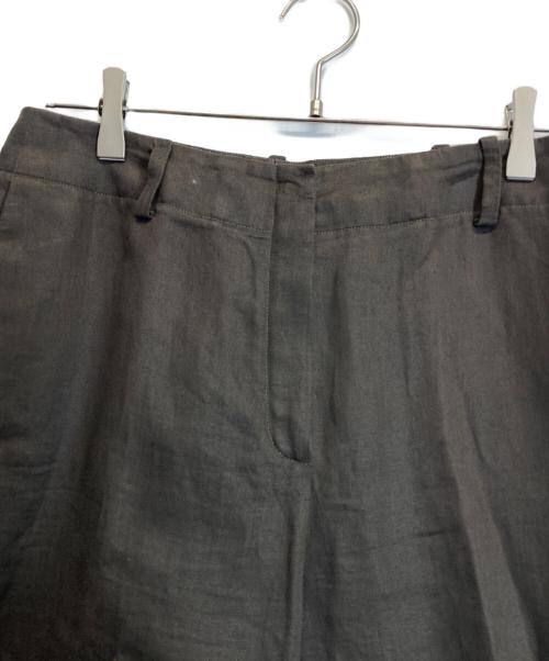 HERMES（エルメス）HERMES (エルメス) リネンスラックス ブラウン サイズ:40の古着・服飾アイテム