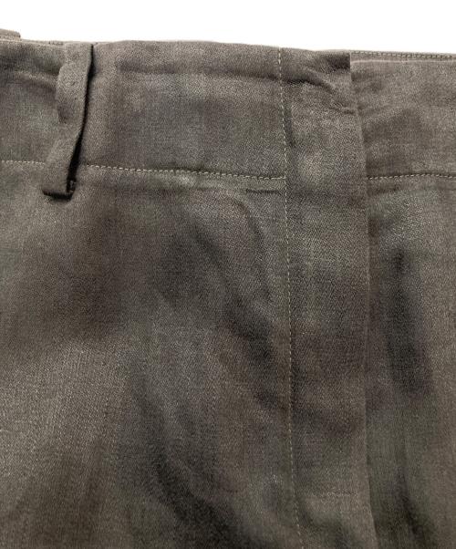 HERMES（エルメス）HERMES (エルメス) リネンスラックス ブラウン サイズ:40の古着・服飾アイテム