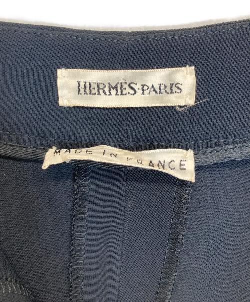 HERMES（エルメス）HERMES (エルメス) Hボタンサイドジップスラックス ブラック サイズ:40の古着・服飾アイテム