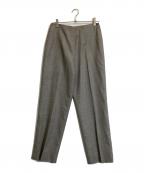 HERMESエルメス）の古着「Hロゴ総柄スラックス」｜グレー