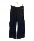 HERMESエルメス）の古着「ステッチデザインパンツ」｜ブラック