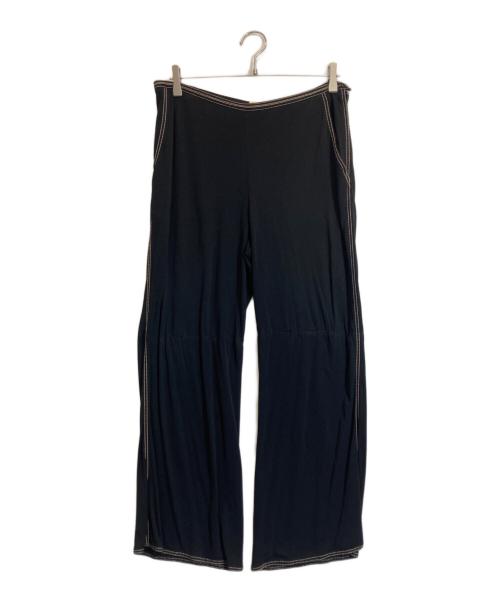 HERMES（エルメス）HERMES (エルメス) ステッチデザインパンツ ブラック サイズ:42の古着・服飾アイテム