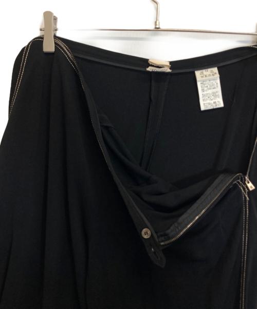 HERMES（エルメス）HERMES (エルメス) ステッチデザインパンツ ブラック サイズ:42の古着・服飾アイテム