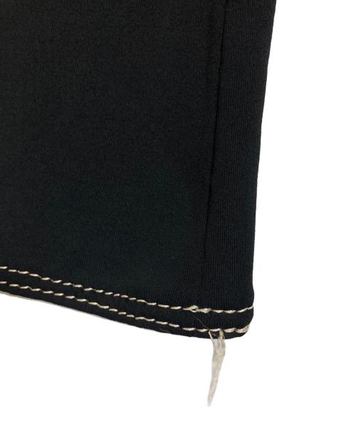 HERMES（エルメス）HERMES (エルメス) ステッチデザインパンツ ブラック サイズ:42の古着・服飾アイテム