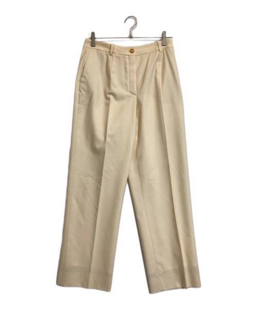 HERMES（エルメス）HERMES (エルメス) Hボタンスラックス ベージュ サイズ:40の古着・服飾アイテム