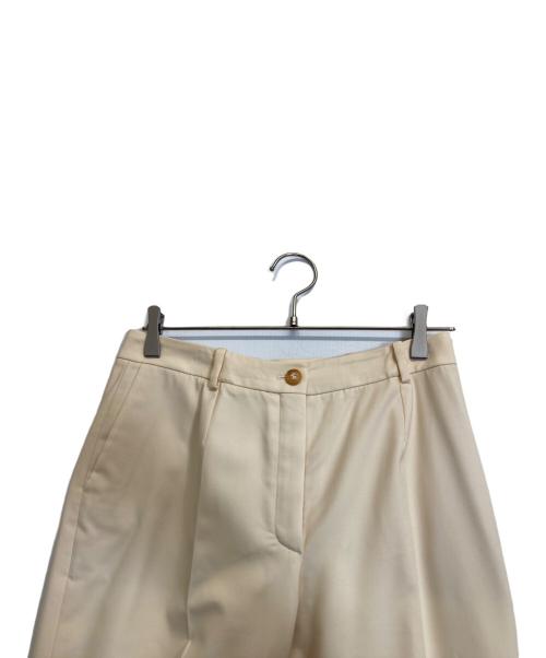 HERMES（エルメス）HERMES (エルメス) Hボタンスラックス ベージュ サイズ:40の古着・服飾アイテム