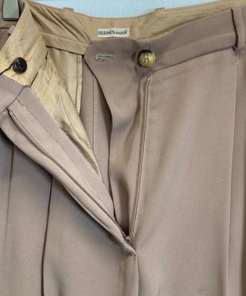 HERMES（エルメス）HERMES (エルメス) Hロゴスラックス ブラウン サイズ:40の古着・服飾アイテム