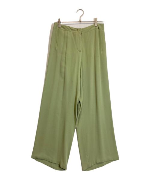 HERMES（エルメス）HERMES (エルメス) シルクスラックス 黄緑 サイズ:40の古着・服飾アイテム
