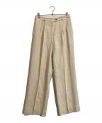 HERMESエルメス）の古着「リネンパンツ」｜ベージュ