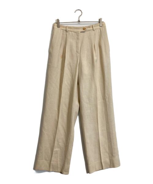 HERMES（エルメス）HERMES (エルメス) リネンパンツ ベージュ サイズ:40の古着・服飾アイテム