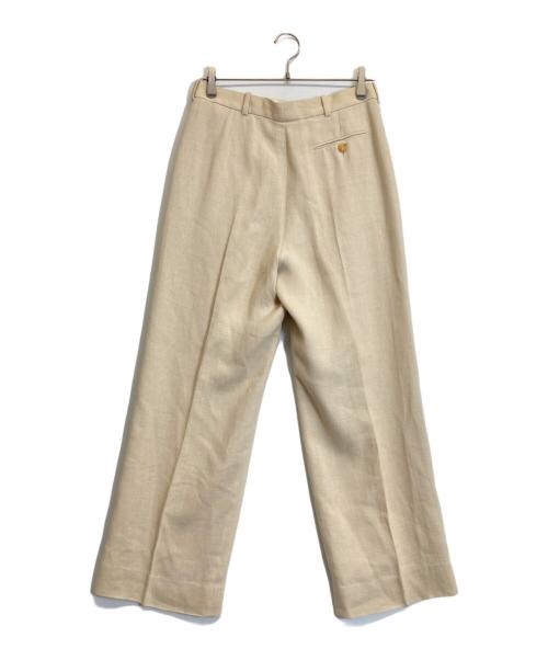 HERMES（エルメス）HERMES (エルメス) リネンパンツ ベージュ サイズ:40の古着・服飾アイテム