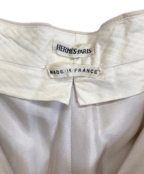 HERMES（エルメス）HERMES (エルメス) リネンパンツ ベージュ サイズ:40の古着・服飾アイテム