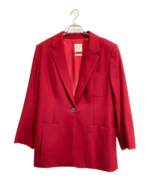 HERMES（エルメス）HERMES (エルメス) テーラードジャケット レッド サイズ:44の古着・服飾アイテム
