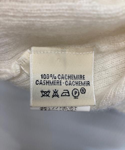 HERMES（エルメス）HERMES (エルメス) カシミヤノースリーブニット ホワイト サイズ:MEの古着・服飾アイテム
