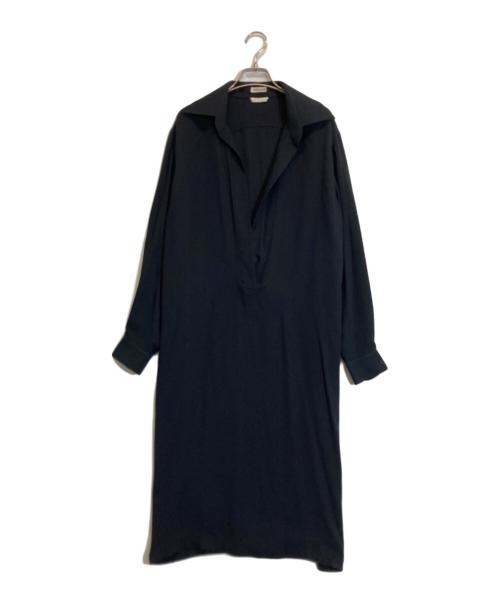 HERMES（エルメス）HERMES (エルメス) ヴァルーズシルクワンピース ブラック サイズ:40の古着・服飾アイテム