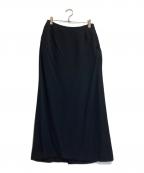 HERMESエルメス）の古着「シルクロングスカート」｜ブラック