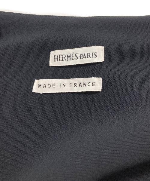 HERMES（エルメス）HERMES (エルメス) シルクロングスカート ブラック サイズ:40の古着・服飾アイテム