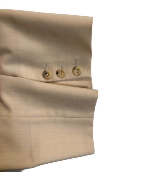 HERMES（エルメス）HERMES (エルメス) テーラードジャケット ベージュ サイズ:44の古着・服飾アイテム