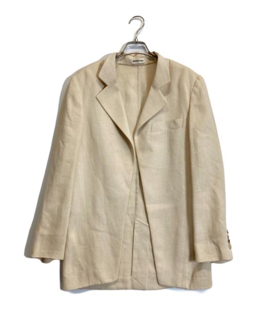 HERMES（エルメス）HERMES (エルメス) Hボタンリネンジャケット ベージュ サイズ:40の古着・服飾アイテム