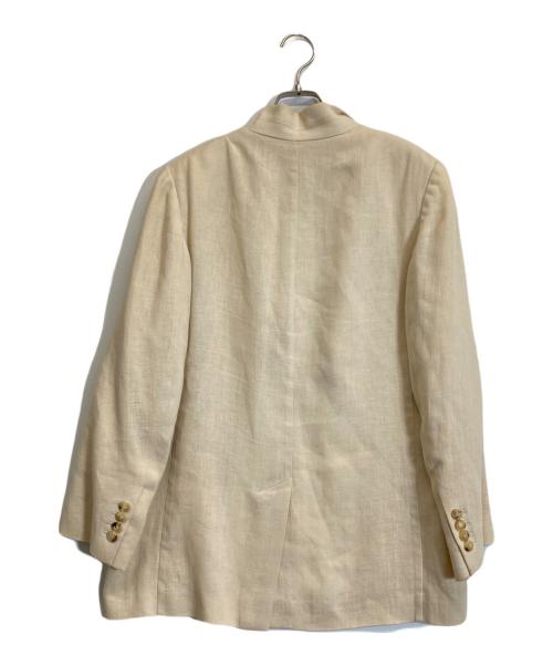 HERMES（エルメス）HERMES (エルメス) Hボタンリネンジャケット ベージュ サイズ:40の古着・服飾アイテム