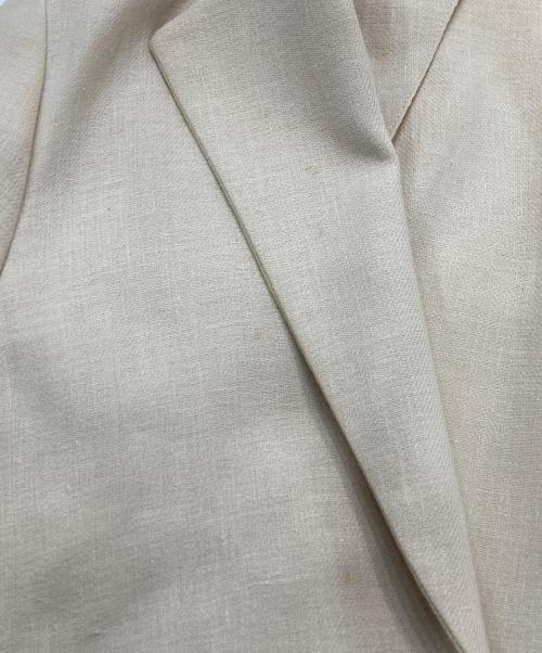 HERMES（エルメス）HERMES (エルメス) Hボタンリネンジャケット ベージュ サイズ:40の古着・服飾アイテム