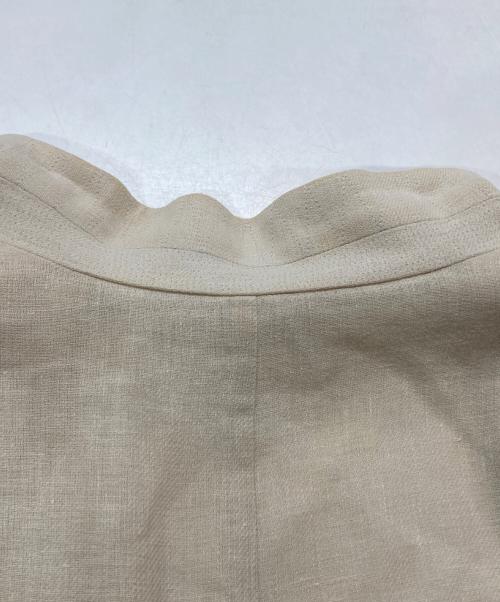 HERMES（エルメス）HERMES (エルメス) Hボタンリネンジャケット ベージュ サイズ:40の古着・服飾アイテム
