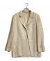 HERMES（エルメス）の古着「Hボタンリネンジャケット」｜ベージュ