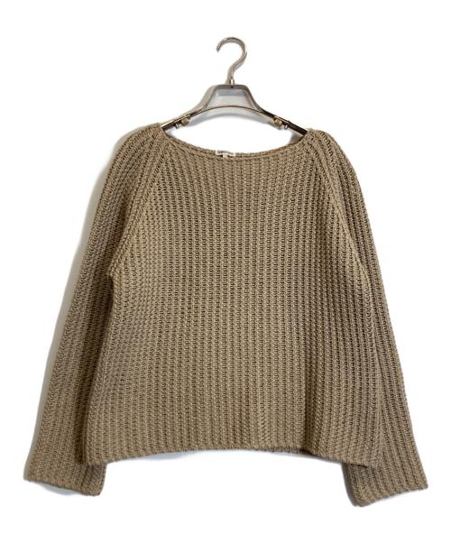 HERMES（エルメス）HERMES (エルメス) コットンローゲージニット ベージュ サイズ:Lの古着・服飾アイテム