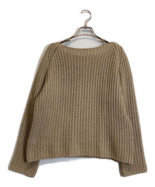 HERMES（エルメス）HERMES (エルメス) コットンローゲージニット ベージュ サイズ:Lの古着・服飾アイテム