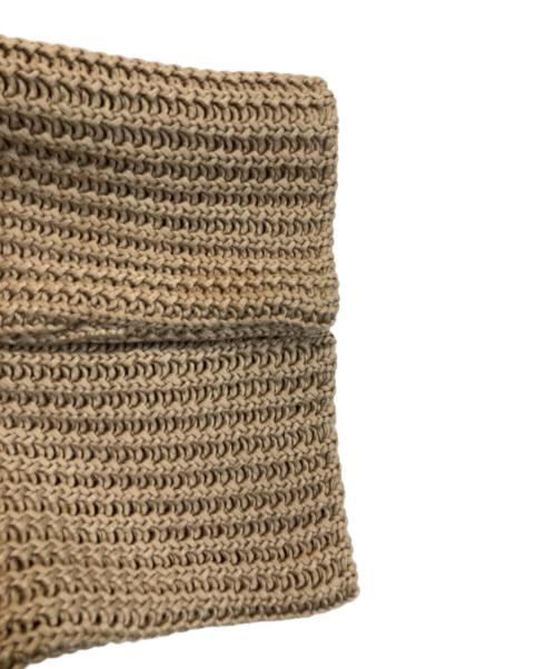 HERMES（エルメス）HERMES (エルメス) コットンローゲージニット ベージュ サイズ:Lの古着・服飾アイテム