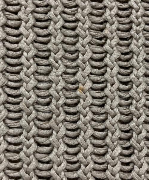 HERMES（エルメス）HERMES (エルメス) コットンローゲージニット ベージュ サイズ:Lの古着・服飾アイテム