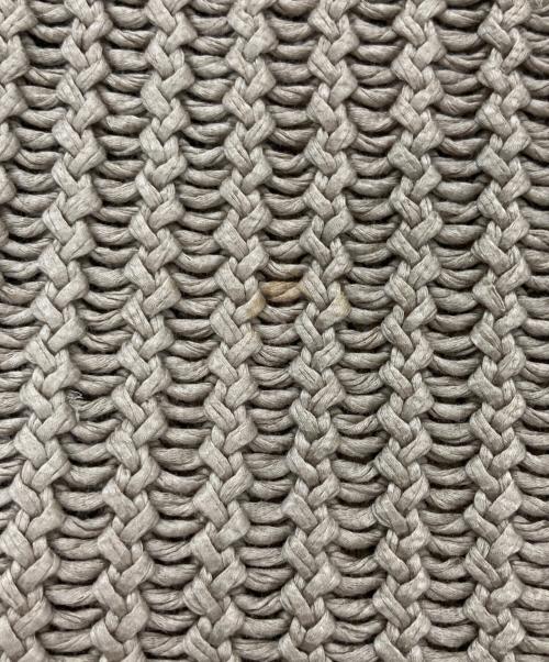 HERMES（エルメス）HERMES (エルメス) コットンローゲージニット ベージュ サイズ:Lの古着・服飾アイテム