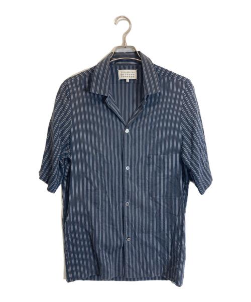 Maison Margiela（メゾンマルジェラ）Maison Margiela (メゾンマルジェラ) ストライプシャツ ネイビー サイズ:40の古着・服飾アイテム