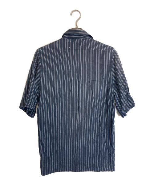 Maison Margiela（メゾンマルジェラ）Maison Margiela (メゾンマルジェラ) ストライプシャツ ネイビー サイズ:40の古着・服飾アイテム