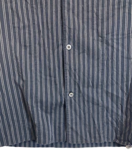Maison Margiela（メゾンマルジェラ）Maison Margiela (メゾンマルジェラ) ストライプシャツ ネイビー サイズ:40の古着・服飾アイテム