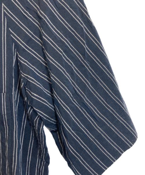 Maison Margiela（メゾンマルジェラ）Maison Margiela (メゾンマルジェラ) ストライプシャツ ネイビー サイズ:40の古着・服飾アイテム