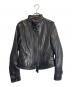 goa (ゴア) ラムレザージャケット ブラック サイズ:M：10000円