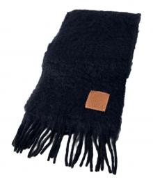 LOEWE（ロエベ）の古着「モヘア混マフラー」｜ブラック