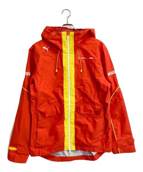 PUMA（プーマ）PUMA (プーマ) Ferrari (フェラーリ) ナイロンジャケット オレンジ サイズ:Mの古着・服飾アイテム