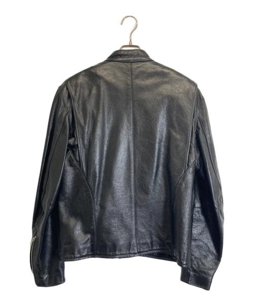 VANSON（バンソン）VANSON (バンソン) シングルライダースジャケット ブラック サイズ:44の古着・服飾アイテム